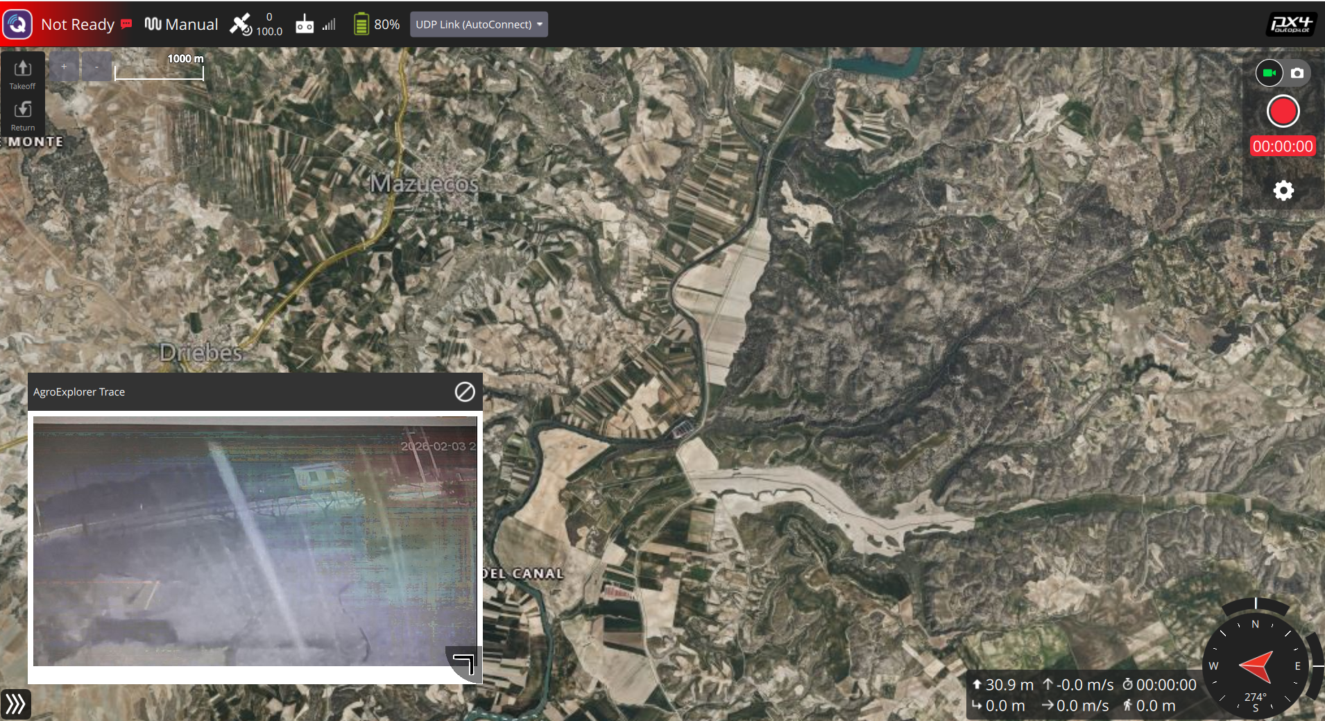Flight trace preview